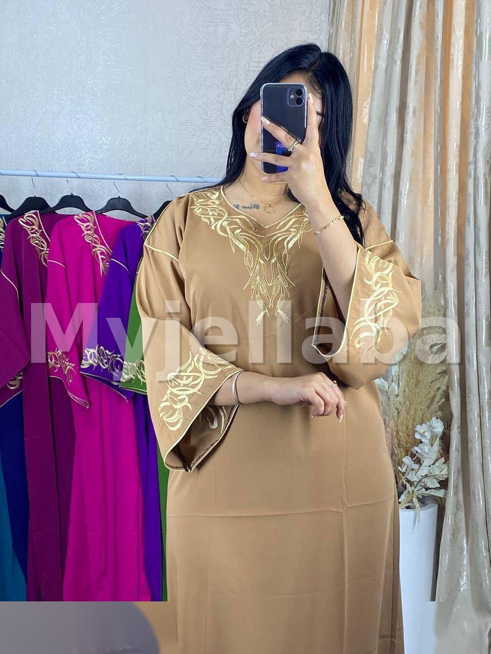 Jellaba Moderne Brodée Or