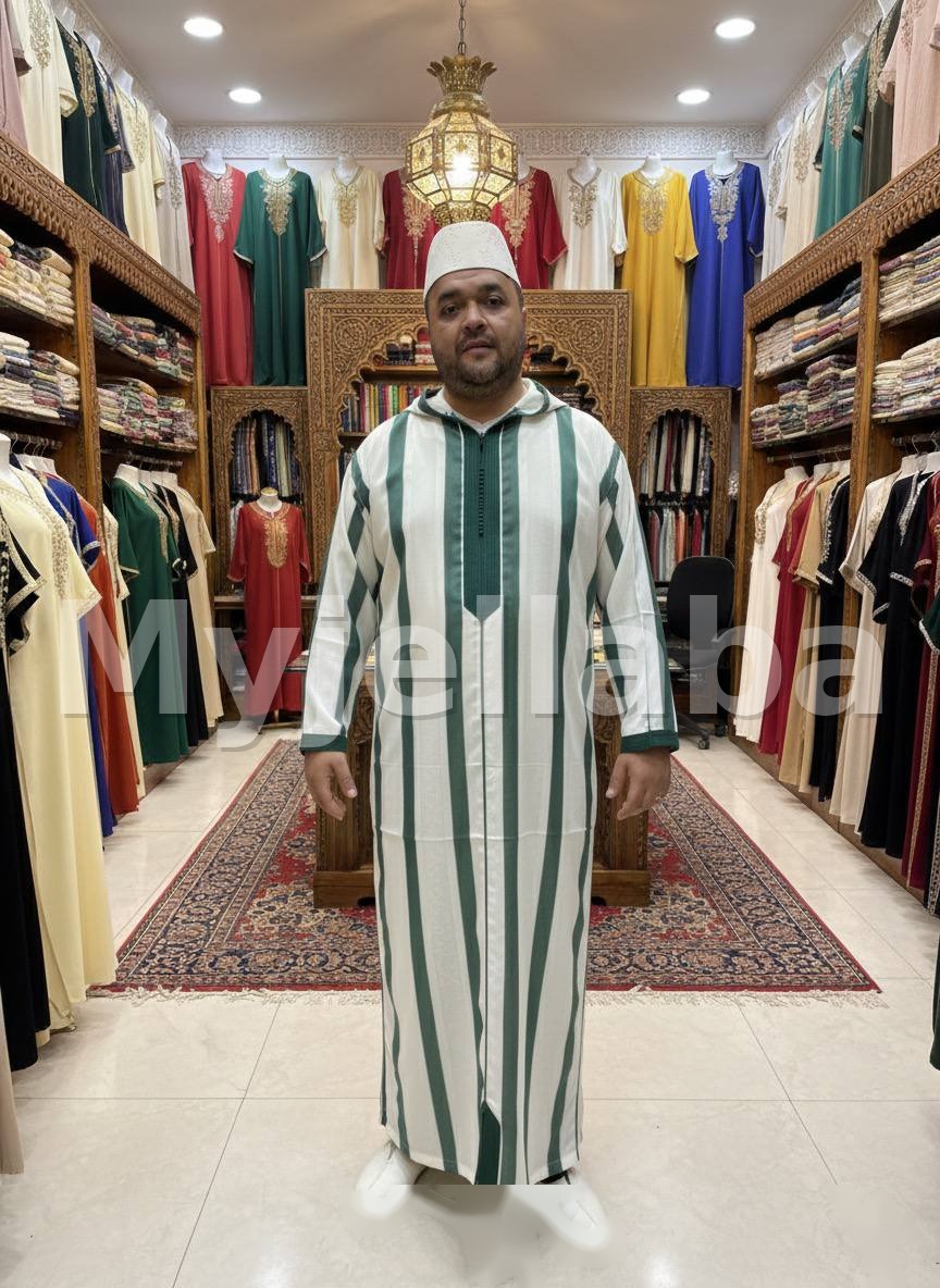 Jellaba Rayée Moderne Homme