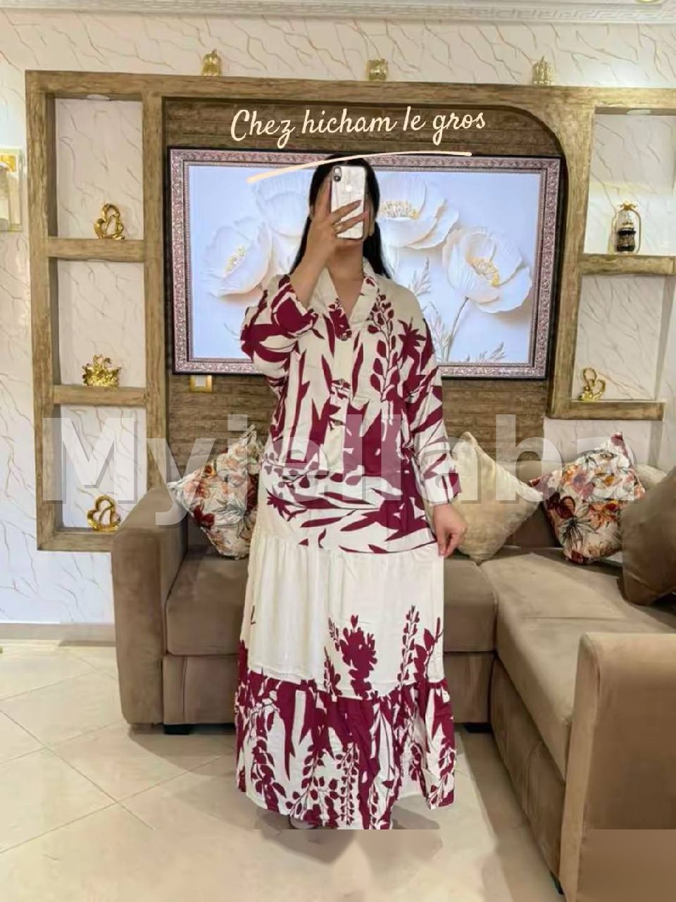 Boubou Imprimé Floral Africain - 12