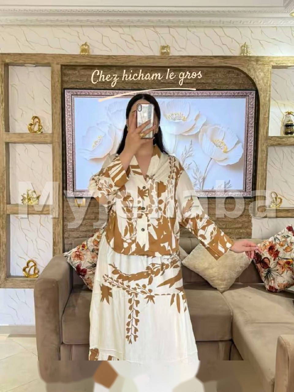 Boubou Imprimé Floral Africain - 11