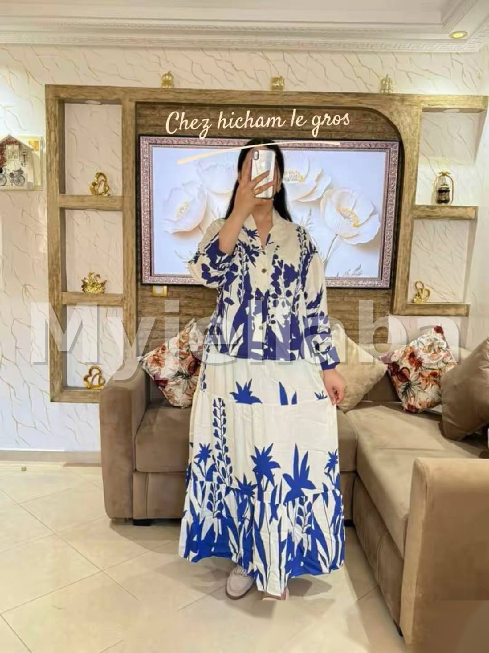 Boubou Imprimé Floral Africain - 13