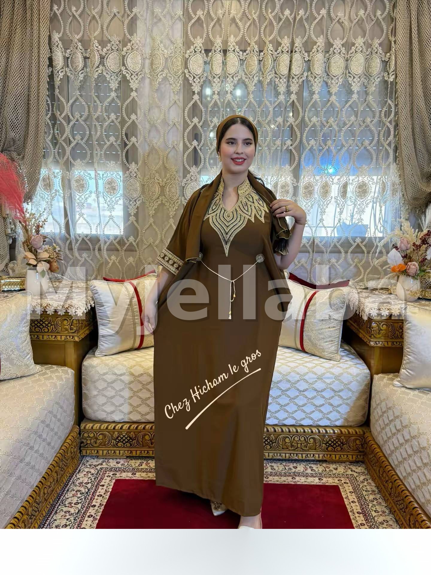 Jellaba Marocaine Brodee Cafe