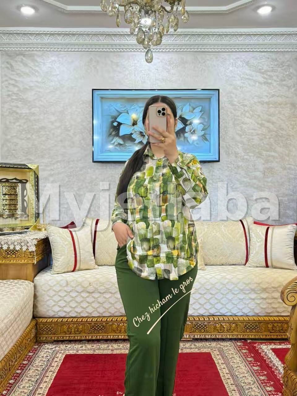 Ensemble Chemise et Pantalon Vert