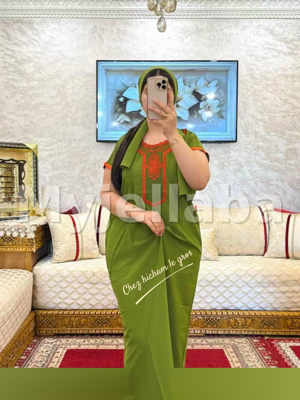 Jellaba Moderne Broderie Traditionnelle