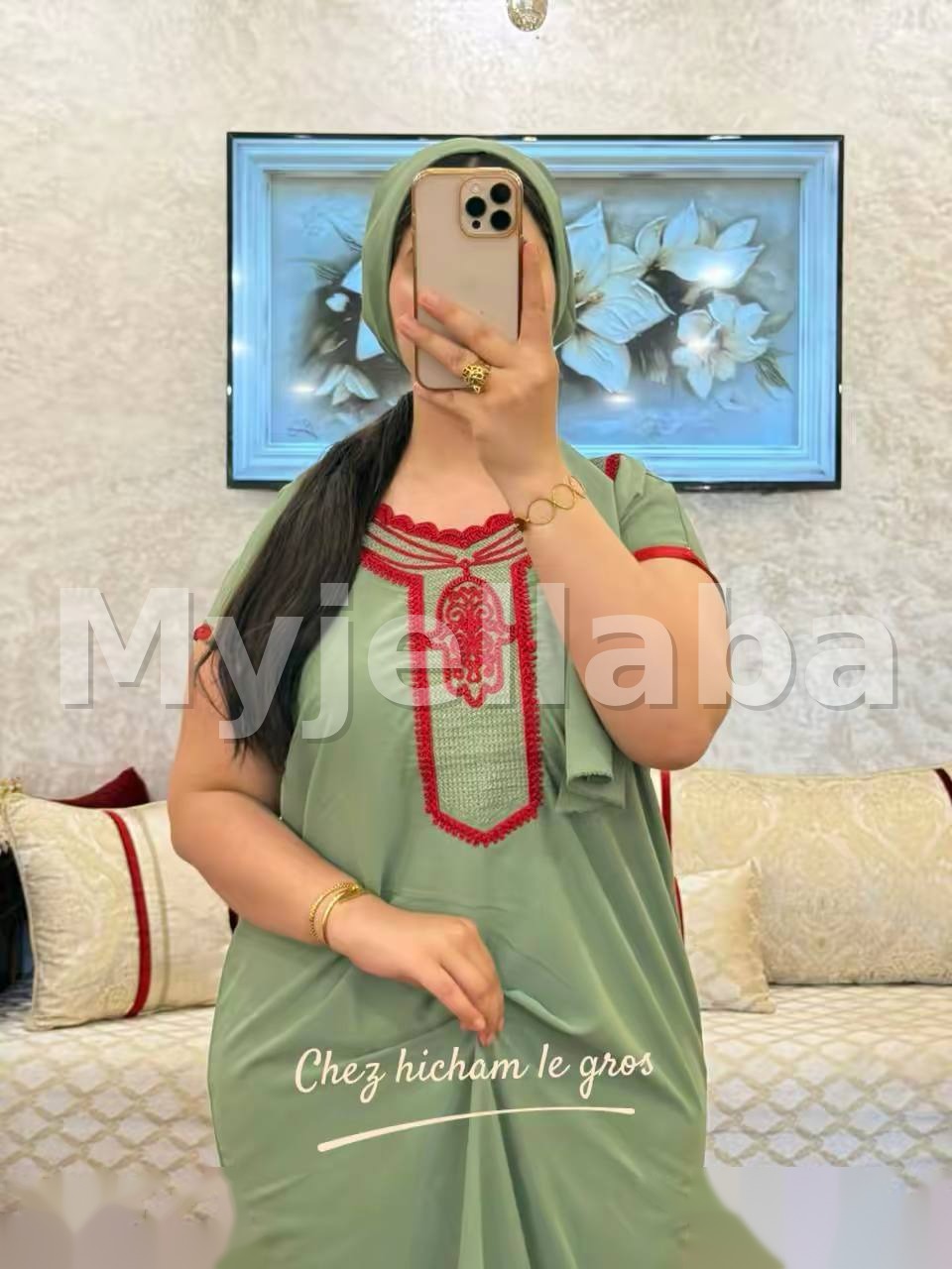 Jellaba Moderne Brodée Femme - 3