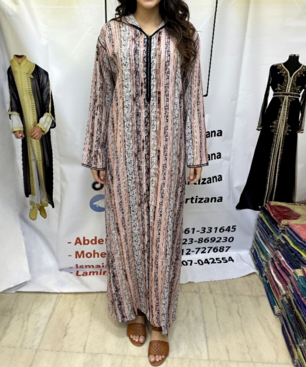 Jellaba Rayée Moderne - 9