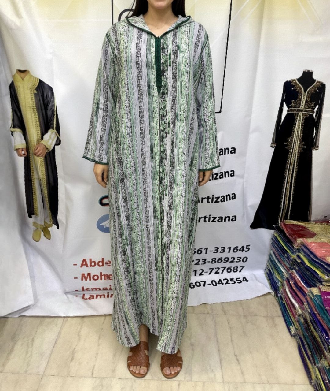 Jellaba Rayée Moderne - 3