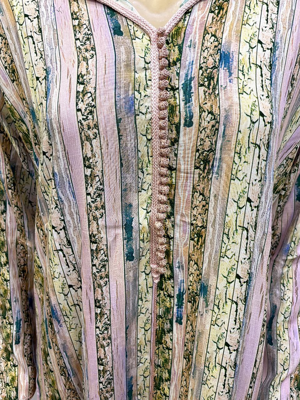 Jellaba Rayée Terre d'Ombre - 4