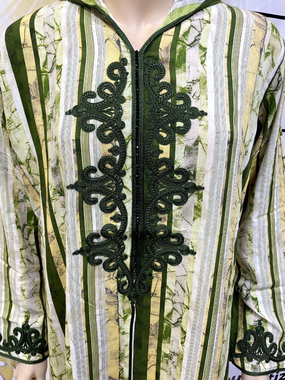 Jellaba Moderne Imprimée et Brodée - 3