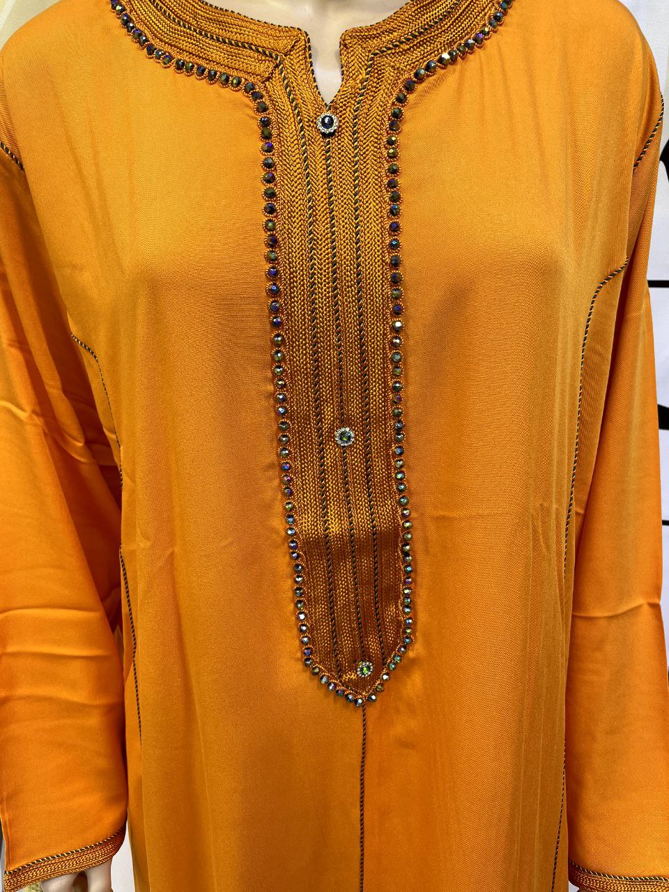 Jellaba Royale Brodé Violet - 5