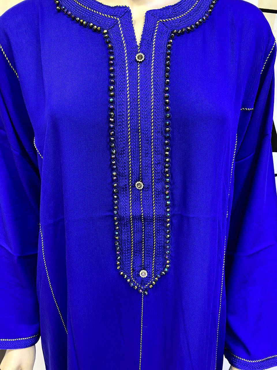 Jellaba Royale Brodé Violet - 7