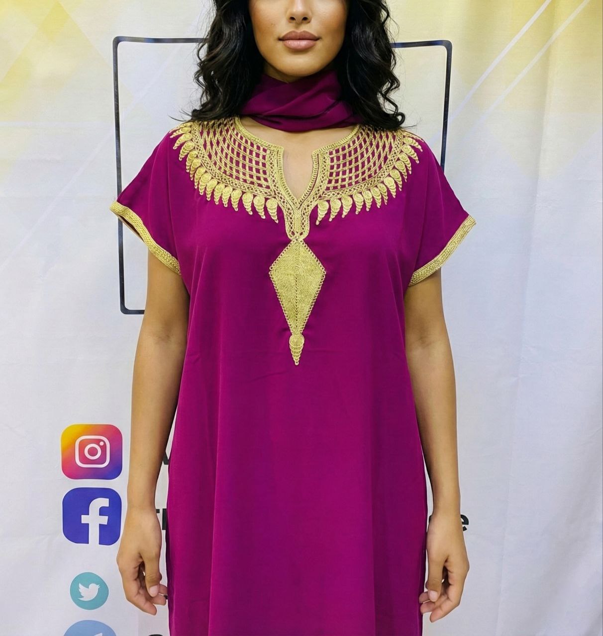 Gandoura Crêpe Khaddou - 4