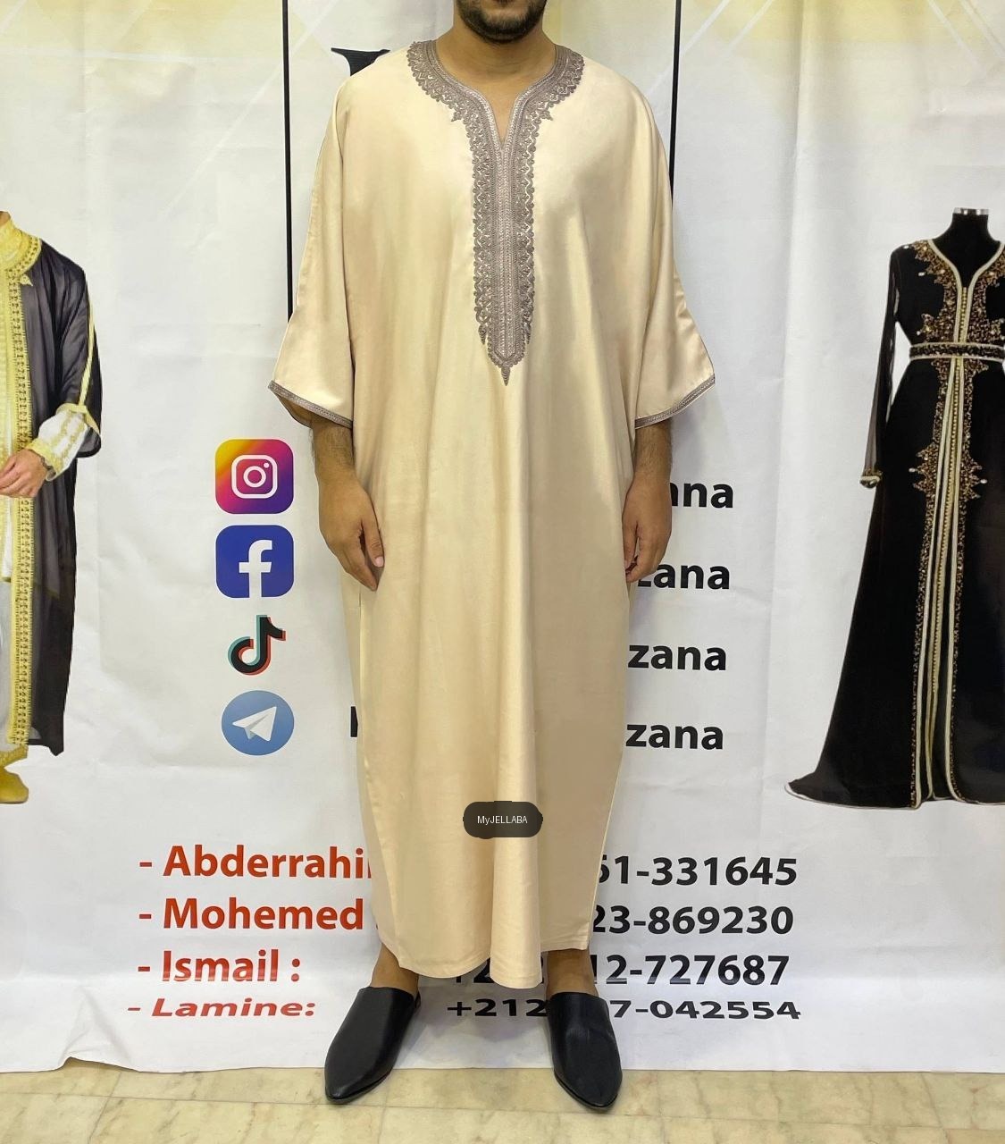 Gandoura Gabardine Homme - 5