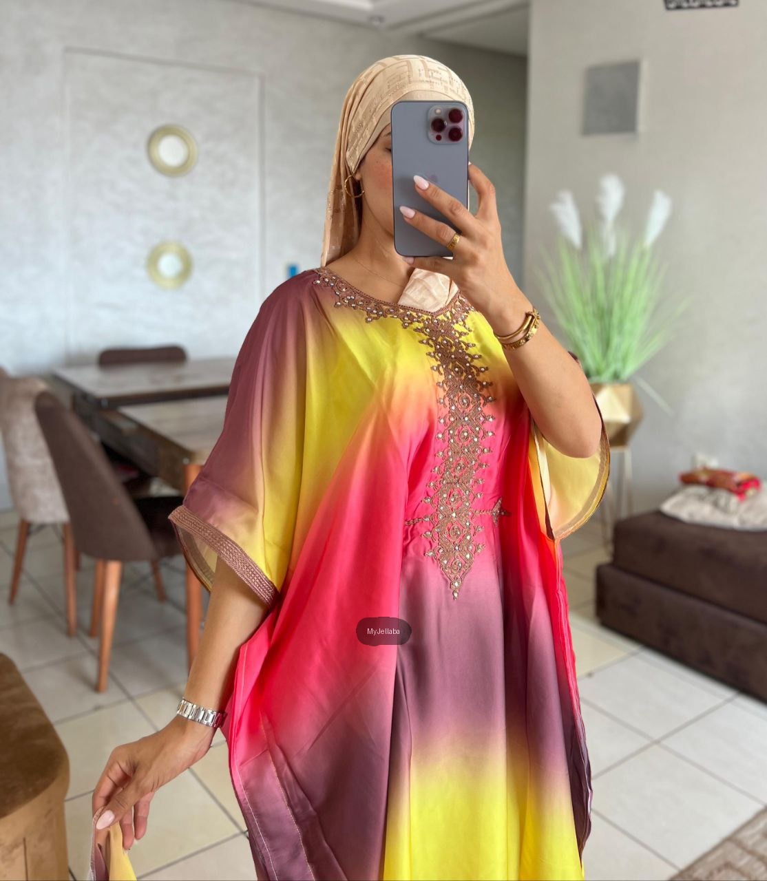 Boubou Tie-Dye Brodé - 3