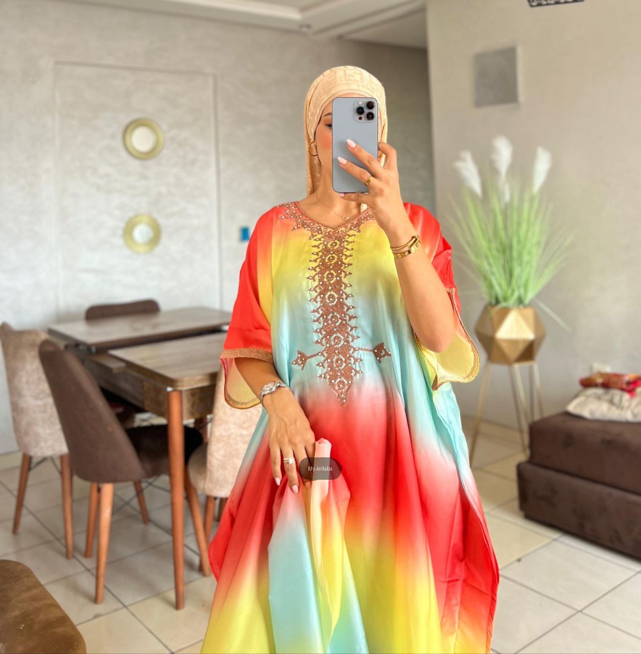 Boubou Tie-Dye Brodé