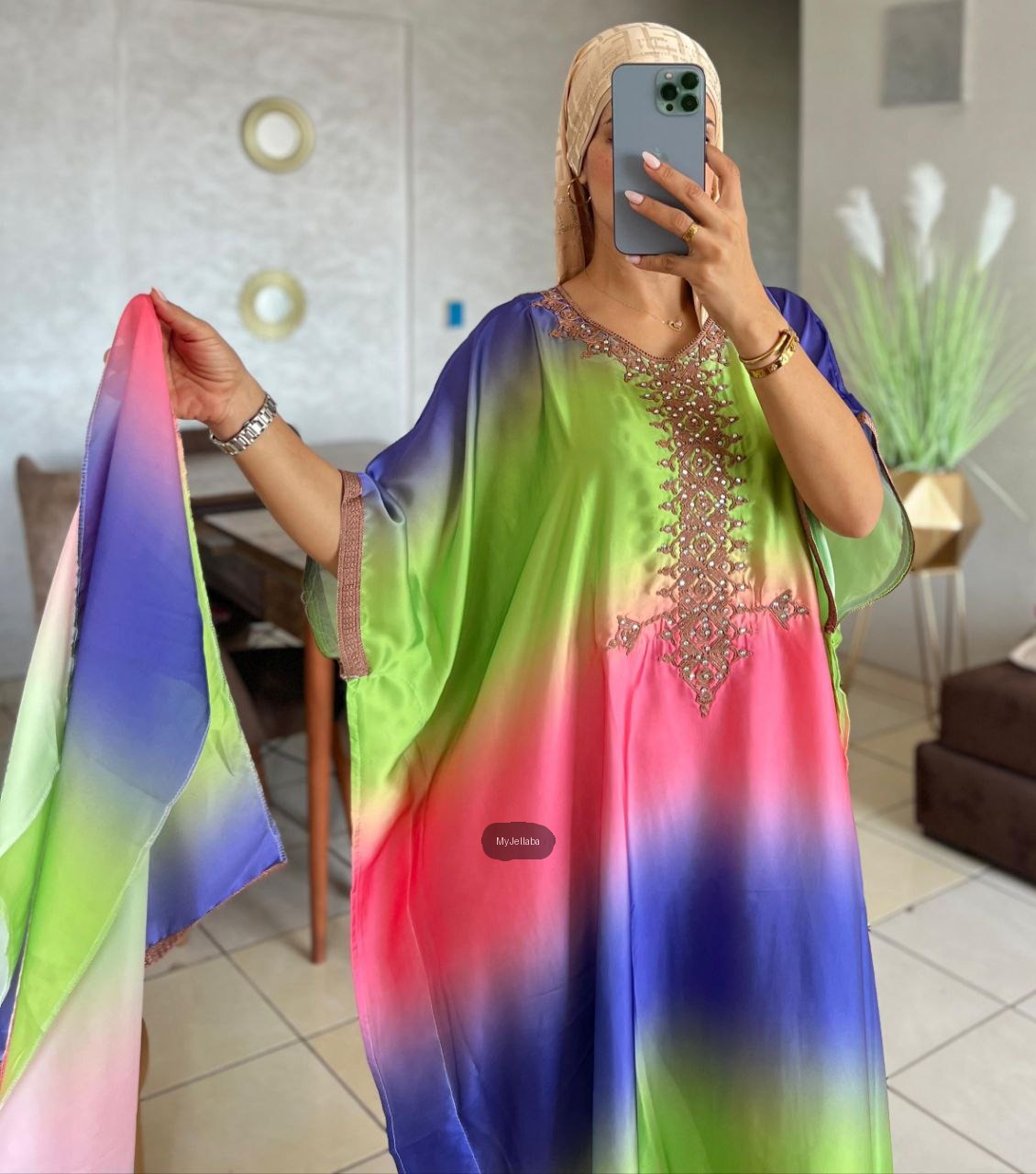 Boubou Tie-Dye Brodé