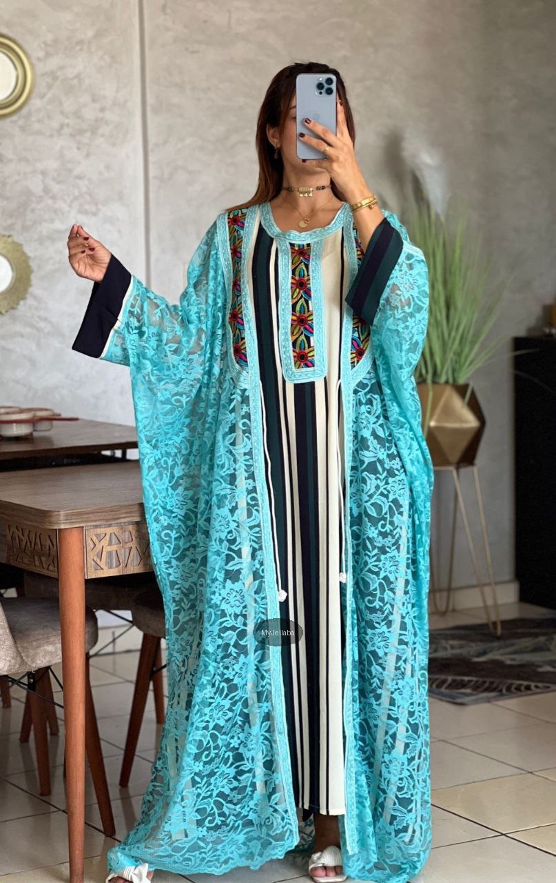 Boubou en Dentelle Brodée - 6