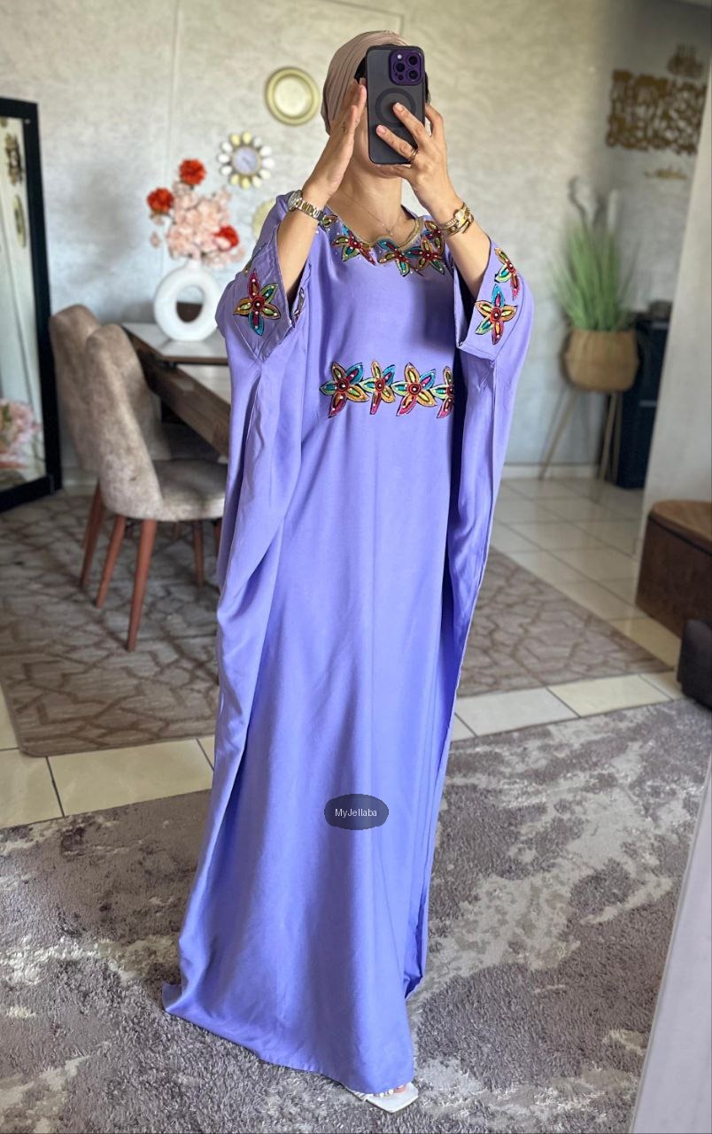 Boubou Fleuri Lilas