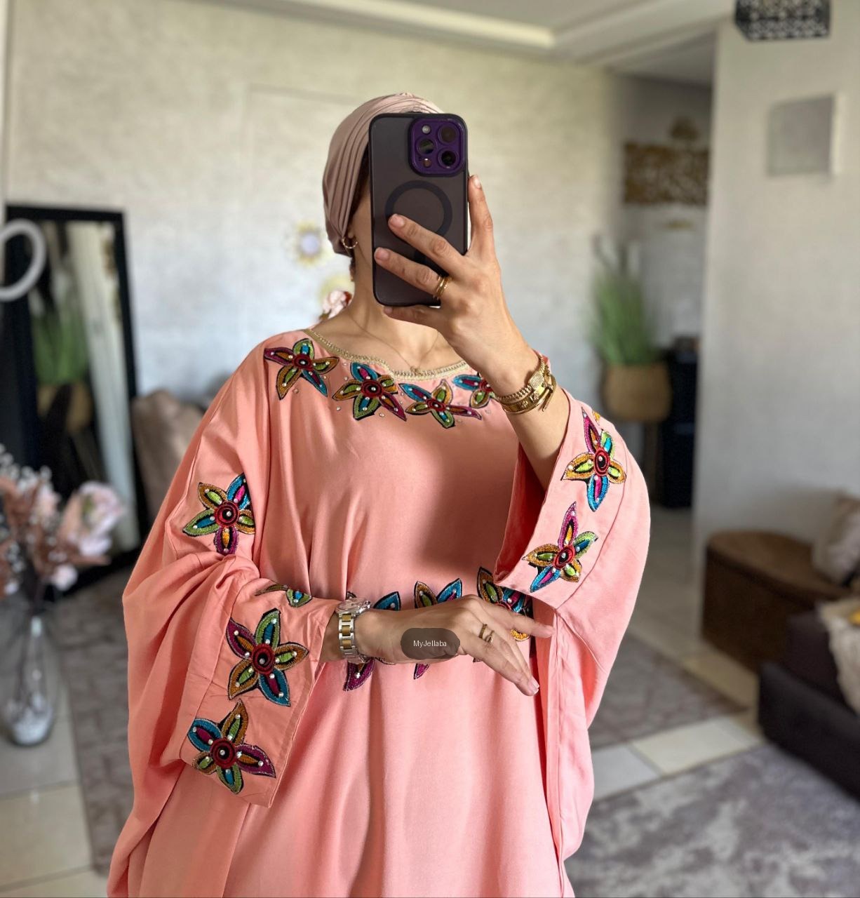 Boubou Floral Pastel