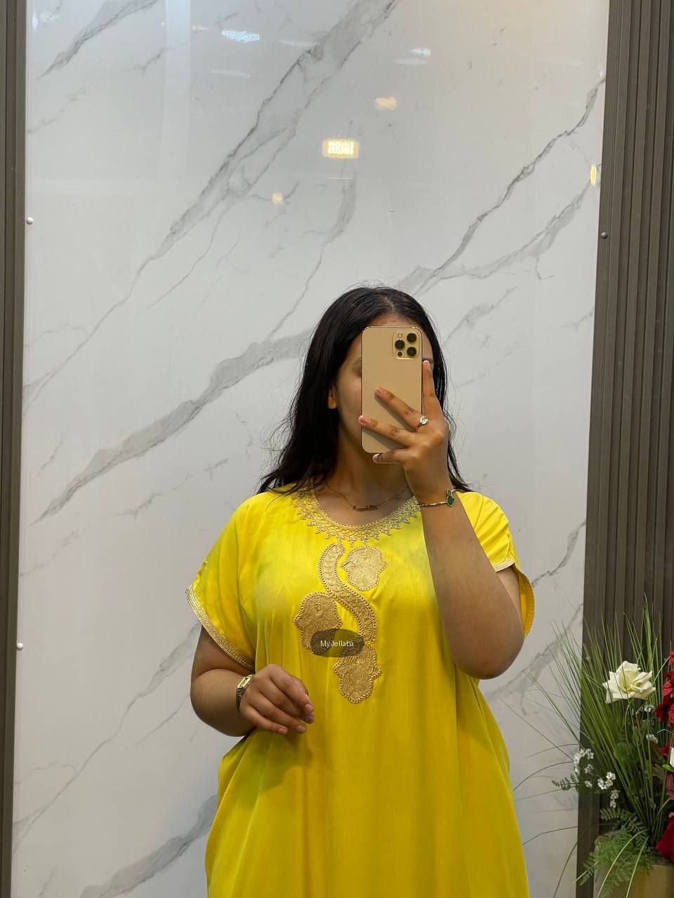 Jellaba Fuchsia Broderie Dorée - 10