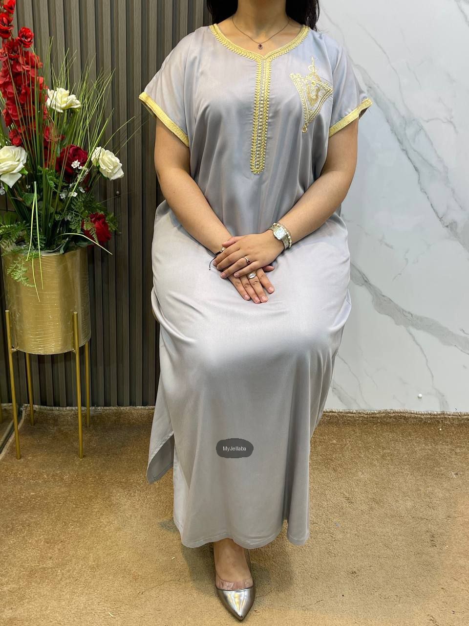 Jellaba Traditionnelle Brodée Femme