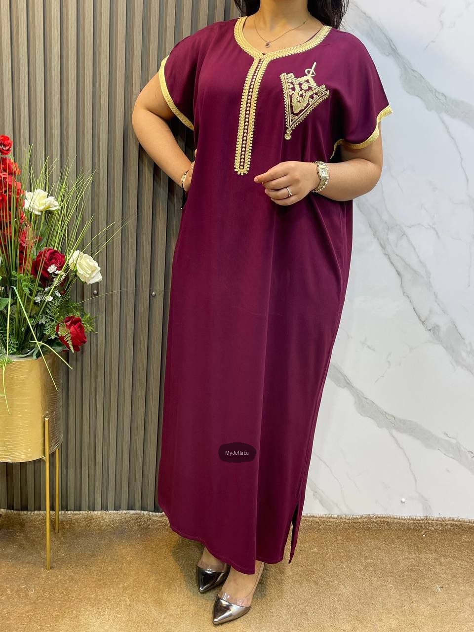 Jellaba Traditionnelle Brodée Femme - 4