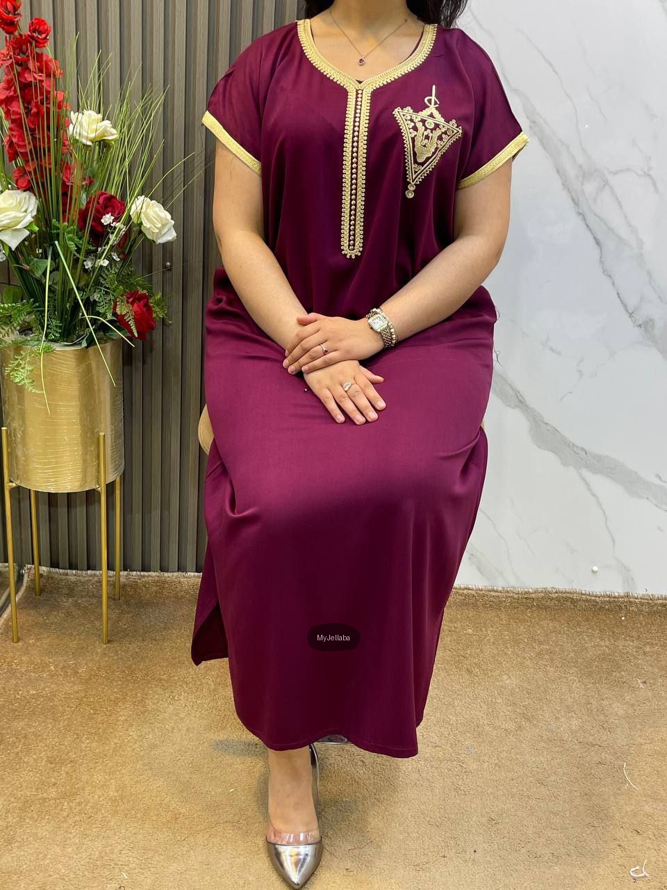 Jellaba Traditionnelle Brodée Femme