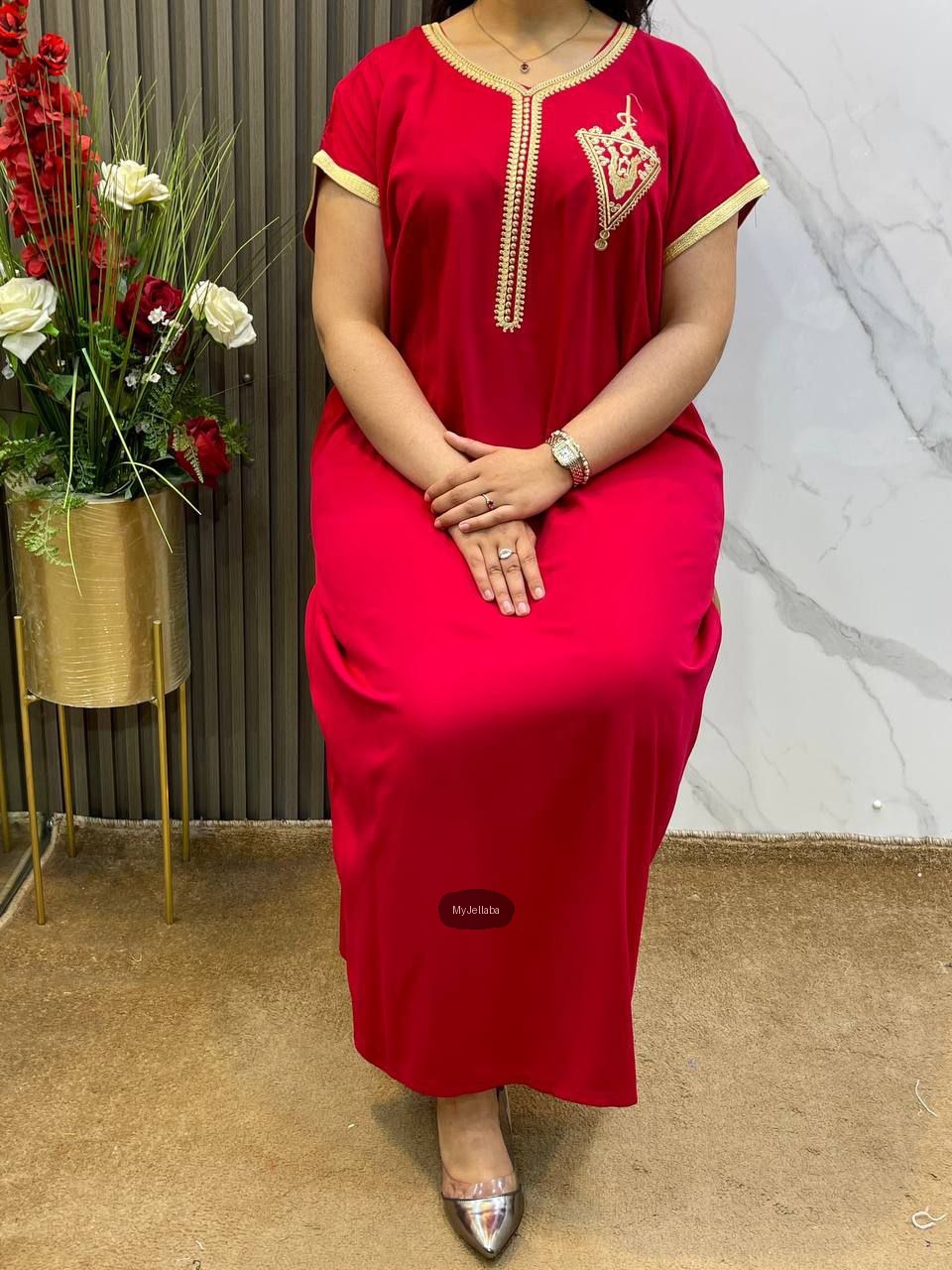 Jellaba Traditionnelle Brodée Femme - 3