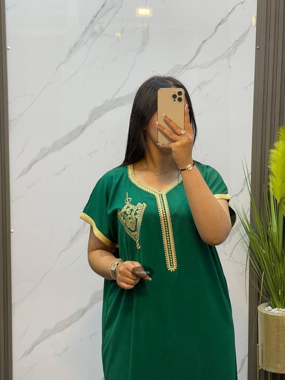 Jellaba Orange Élégante Brodée - 8