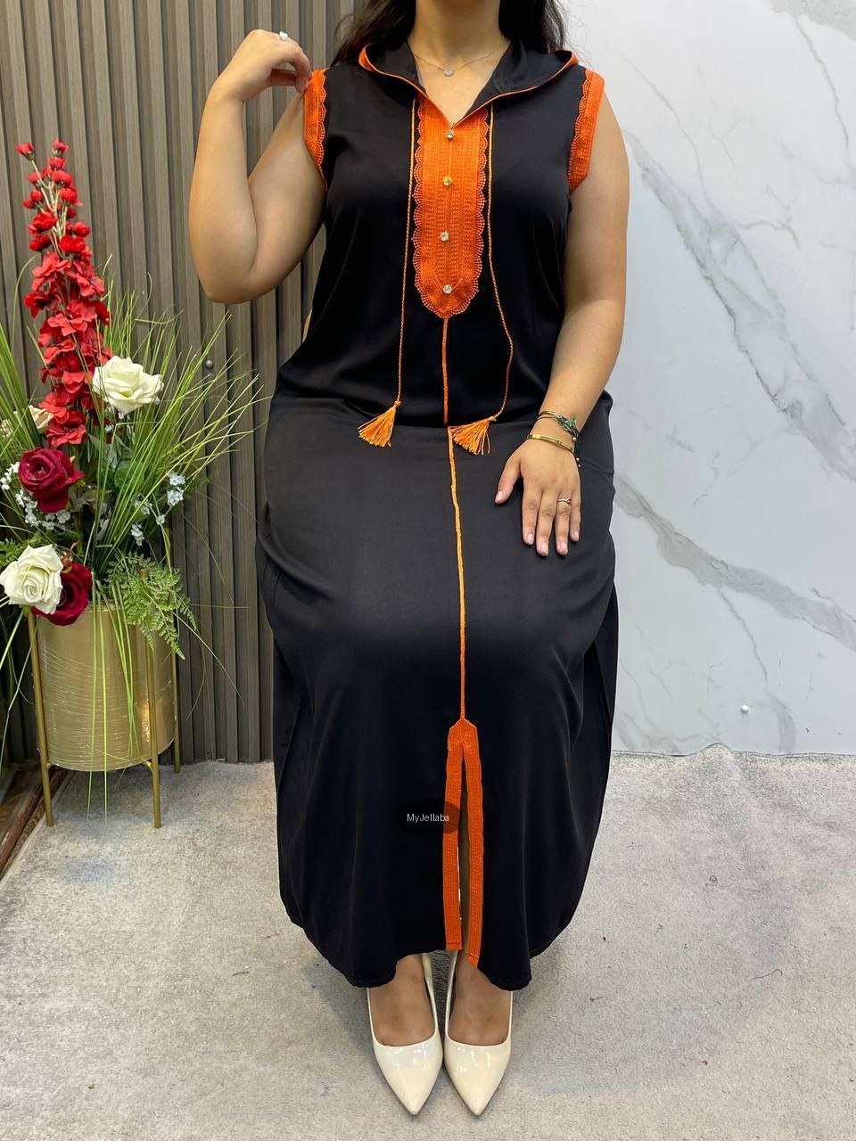 Jellaba Moderne Sans Manches - 4