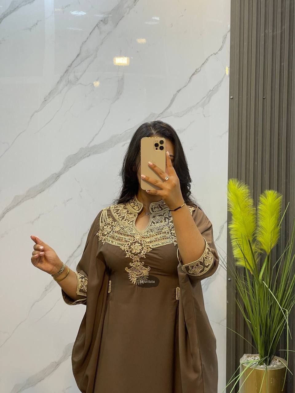 Jellaba Élégante Brodée Or - 7