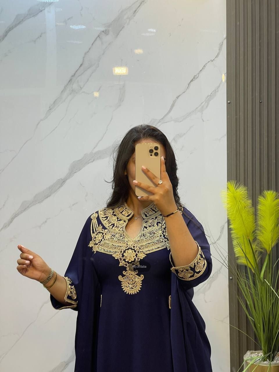 Jellaba Élégante Brodée Or - 8