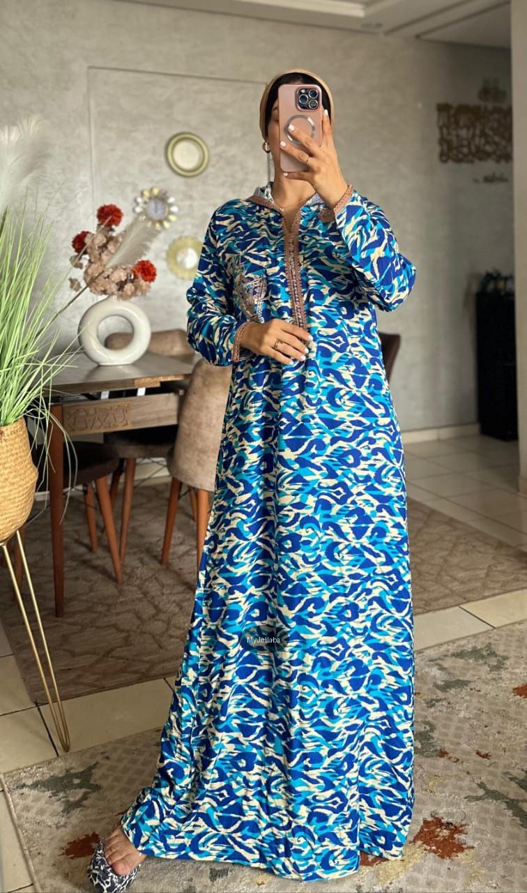 Jellaba Moderne Imprimée