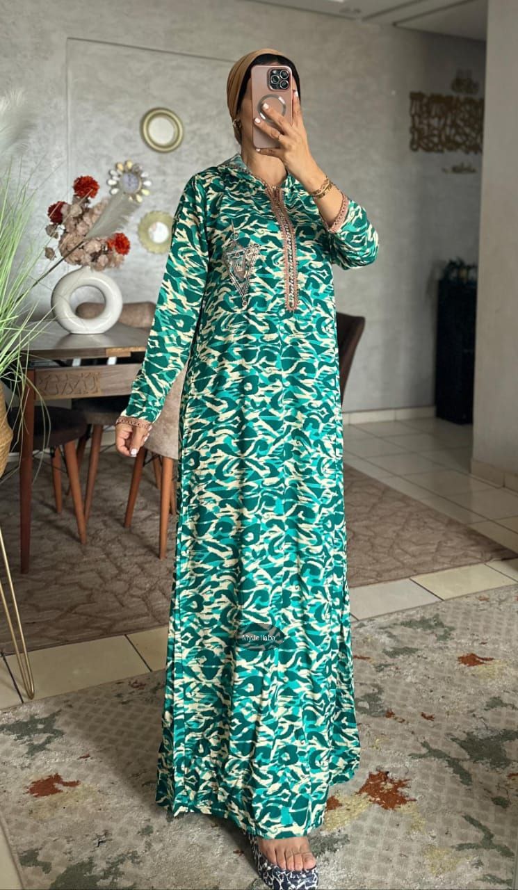 Jellaba Moderne Imprimée - 7