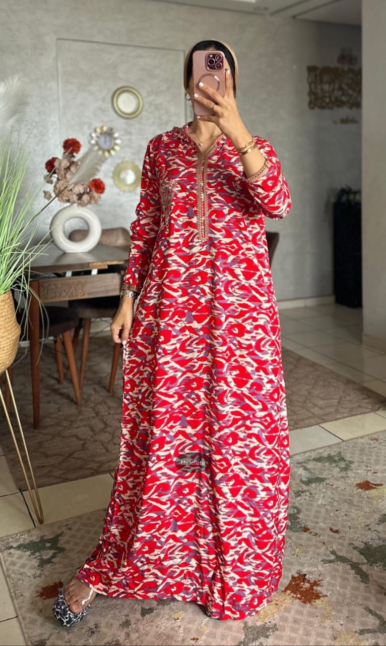 Jellaba Moderne Imprimée - 5