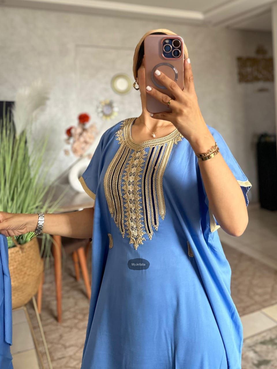 Jellaba Moderne Fuchsia Brodée - 6