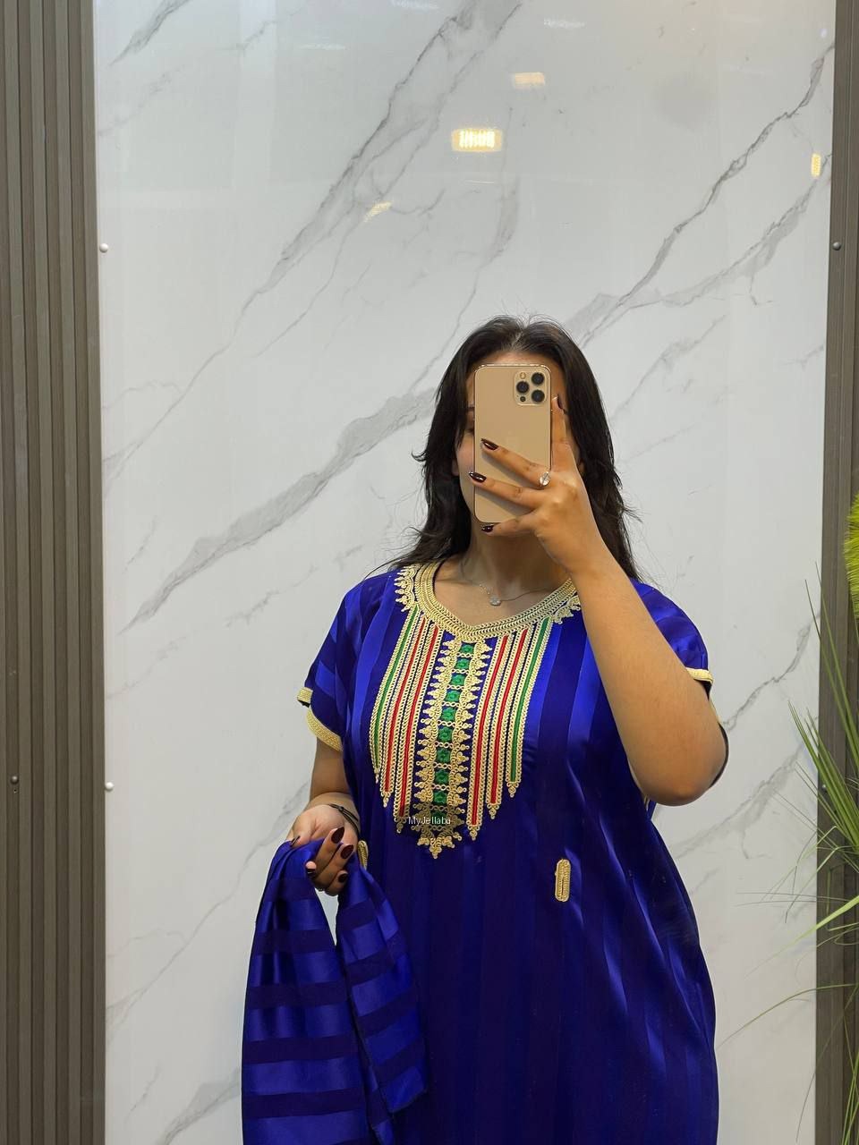 Jellaba Rayée Royale Femme - 3