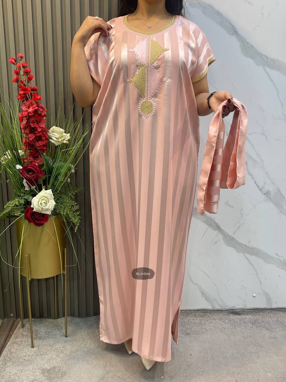 Jellaba Rayée Royale Femme - 3