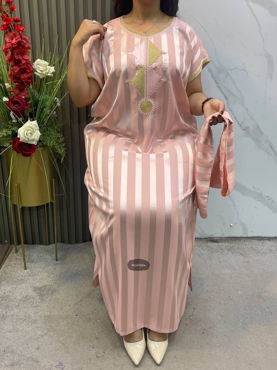 Jellaba Rayée Royale Femme