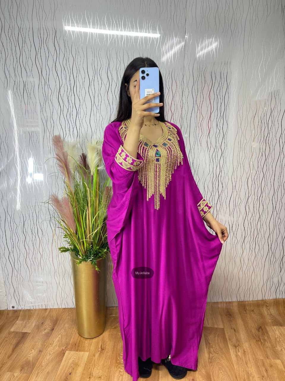 Jellaba Marocaine Brodée Pour Femme