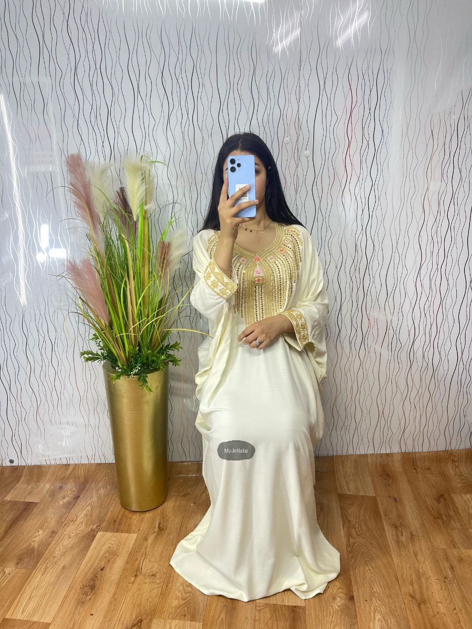 Jellaba Moderne Brodée Or