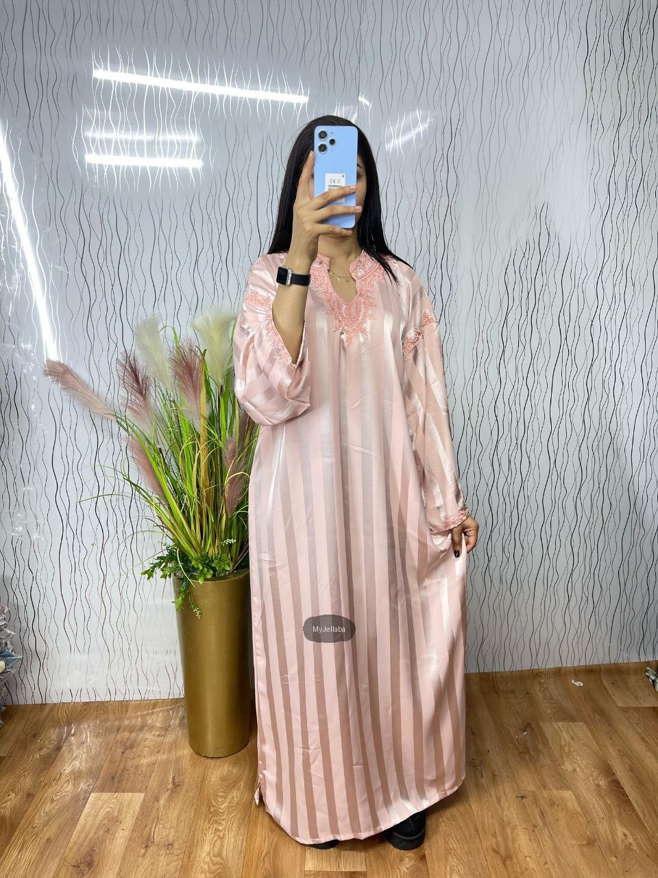 Jellaba Rayée Vert Émeraude - 6