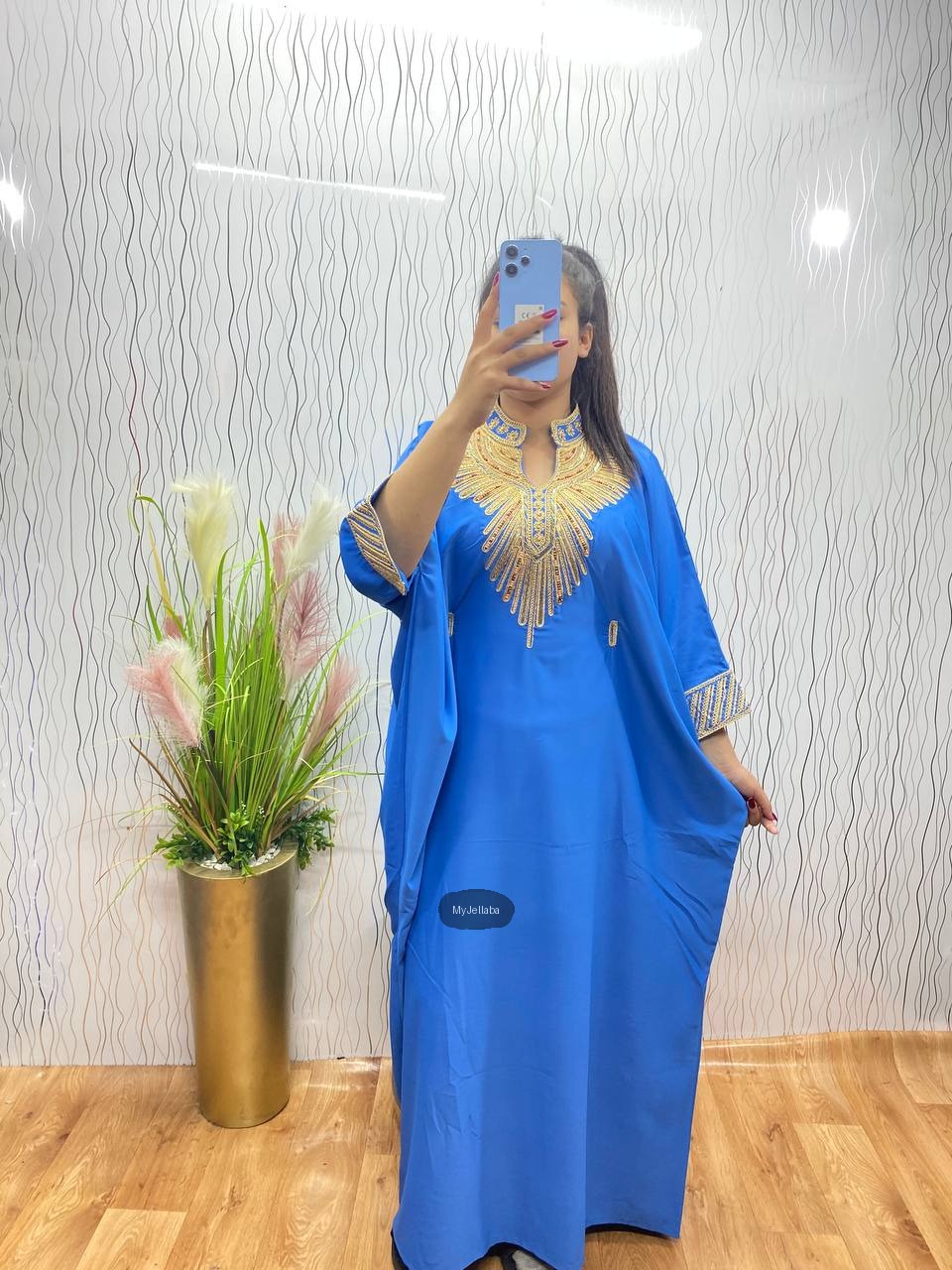 Boubou Rouge Brodé Or - 9