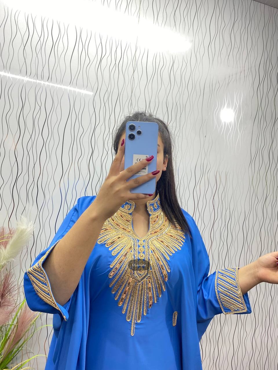 Boubou Rouge Brodé Or - 6