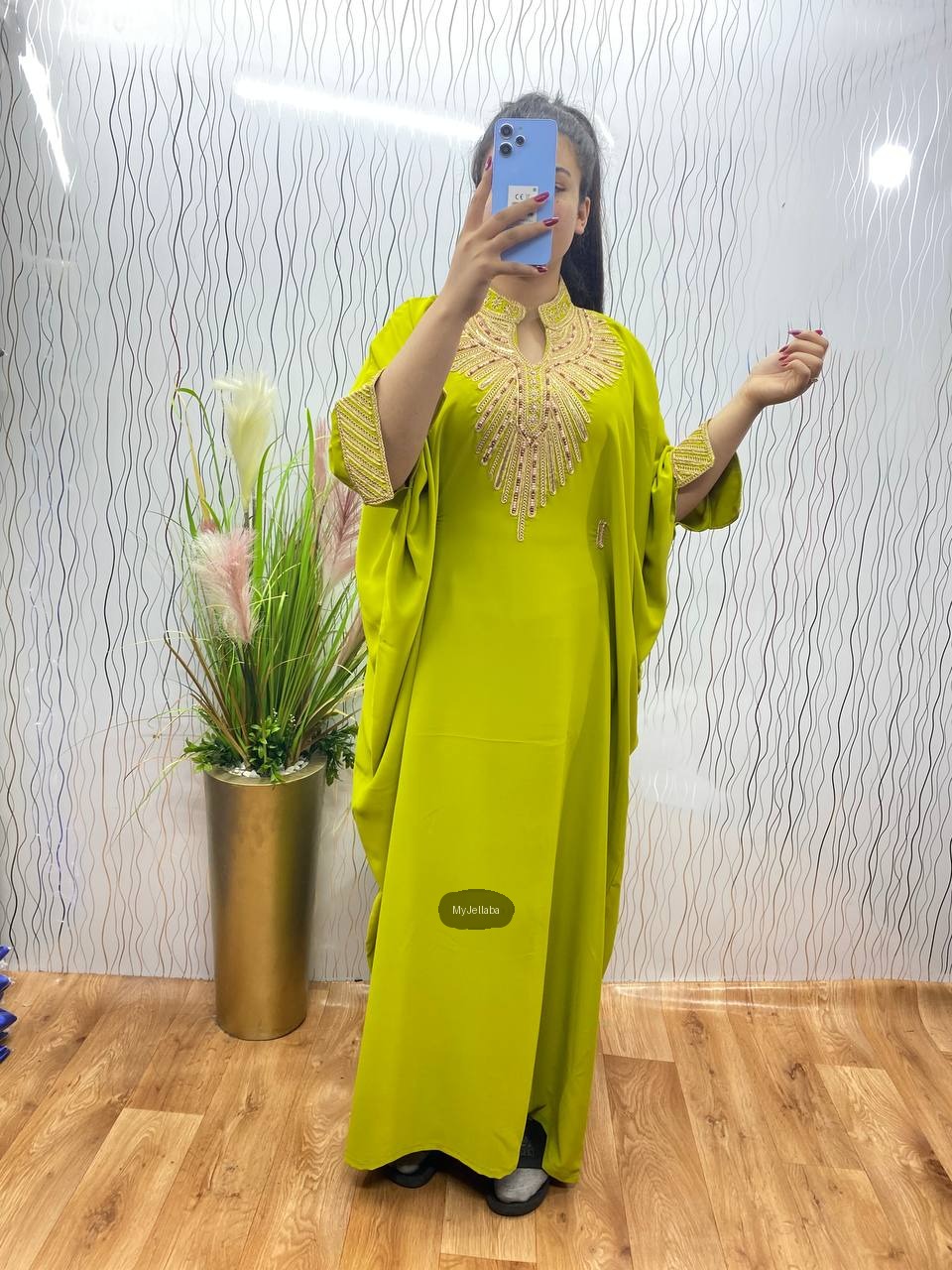 Boubou Rouge Brodé Or - 7