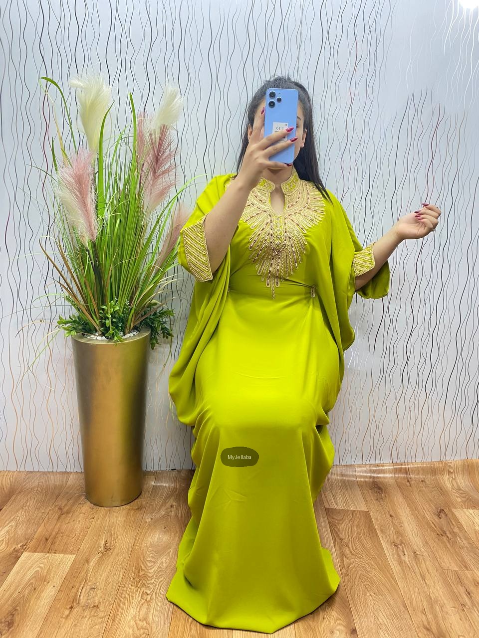 Jellaba Émeraude Royale Brodée