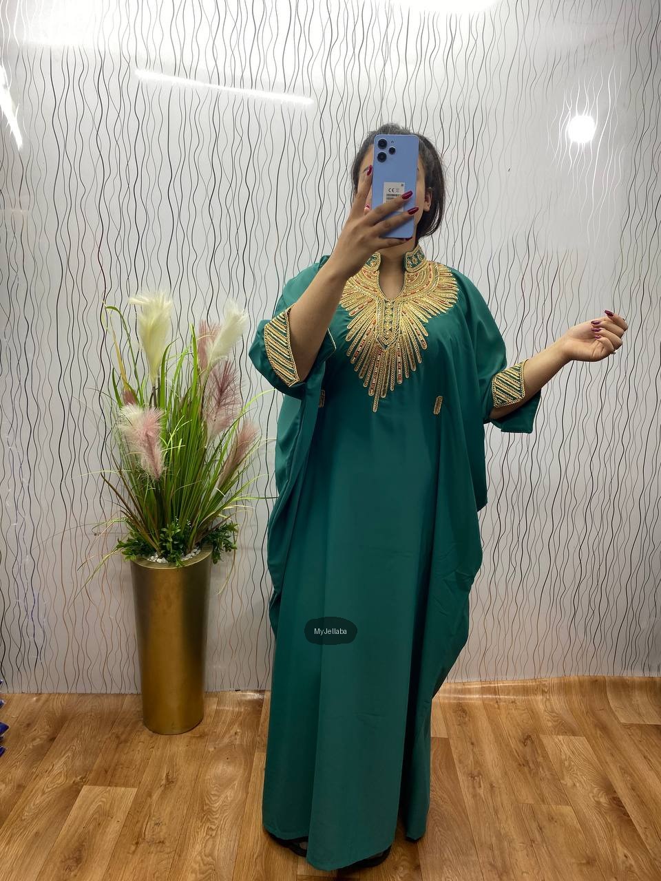 Jellaba Émeraude Royale Brodée - 5