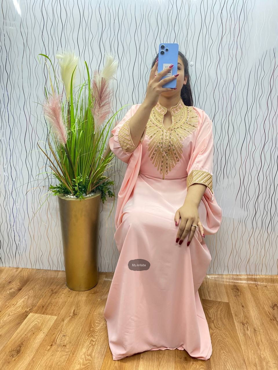 Jellaba Émeraude Royale Brodée - 4