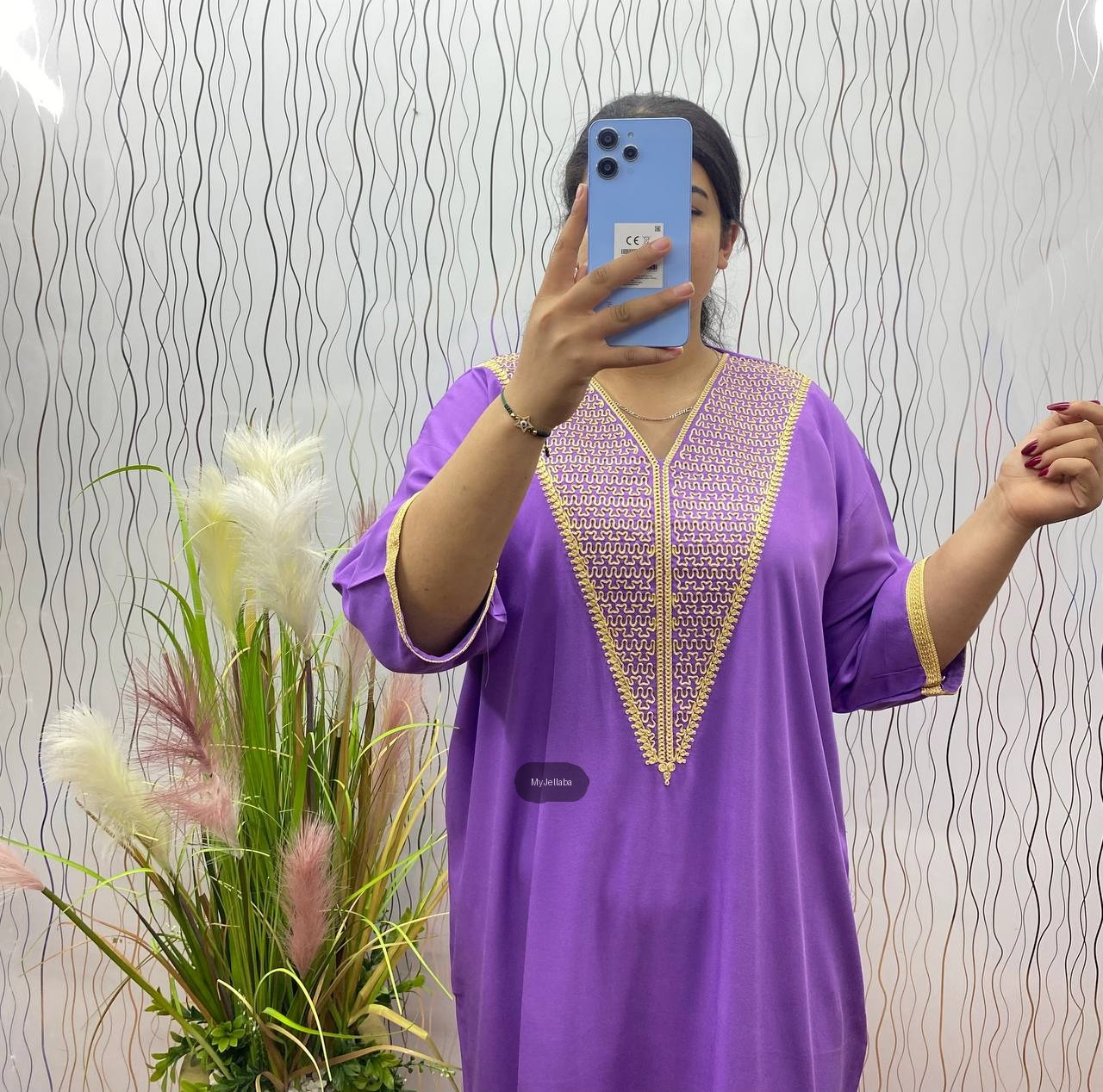 Jellaba Moderne Brodée Femme