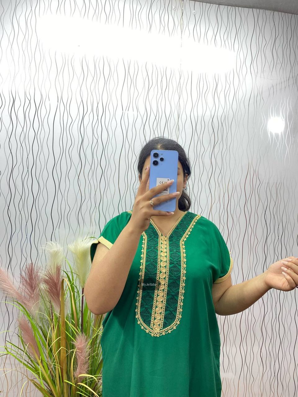 Jellaba Violette Brodée Or - 6